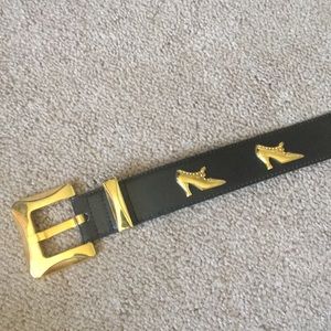 Vintage Escada shoe belt